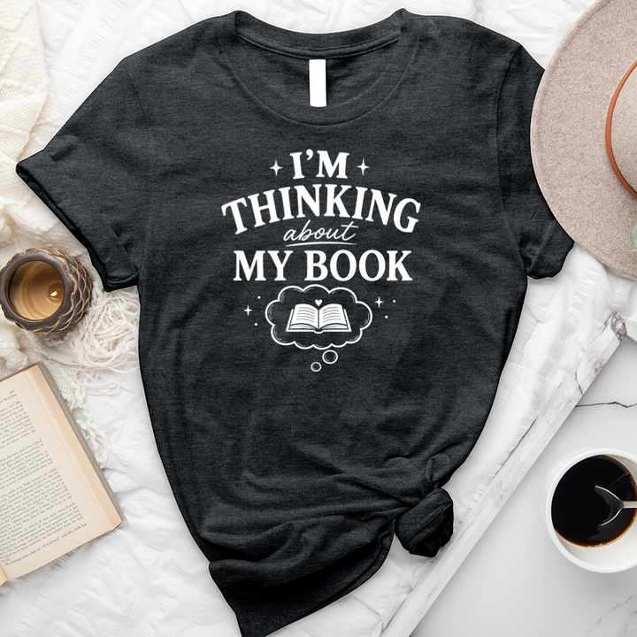 thinking about my book unisex tee