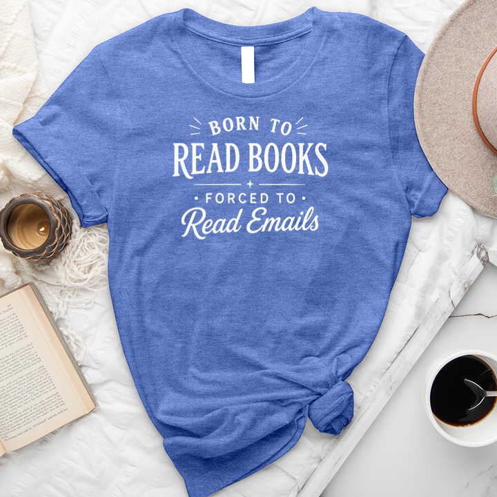 read books not emails unisex tee