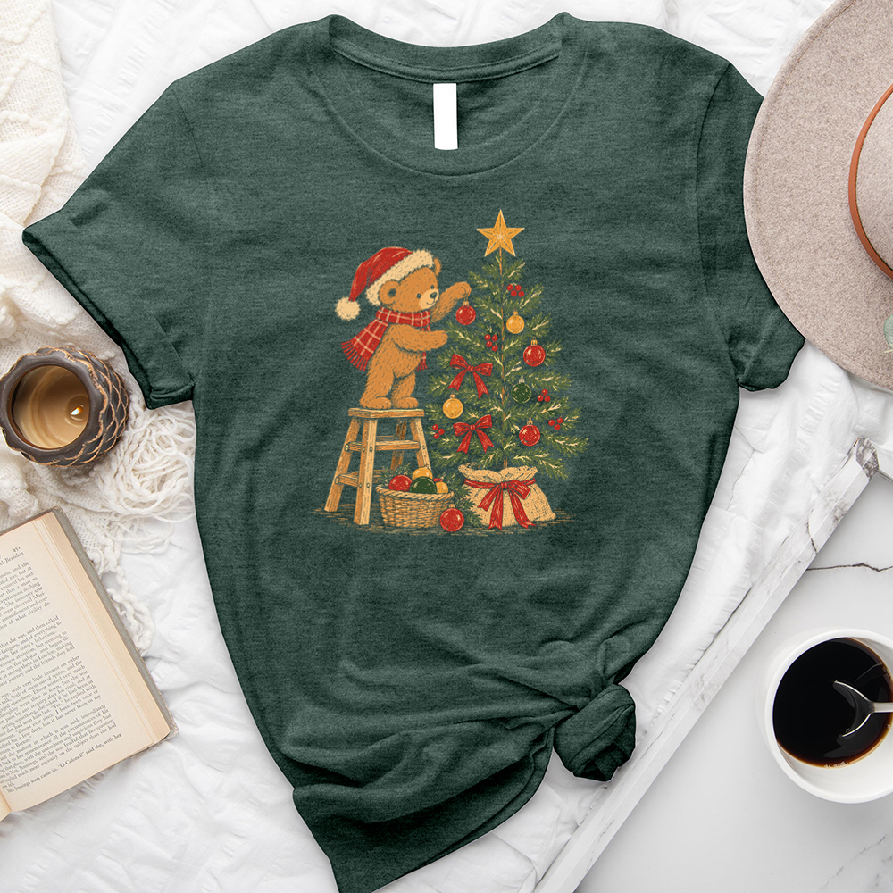 christmas bear unisex tee
