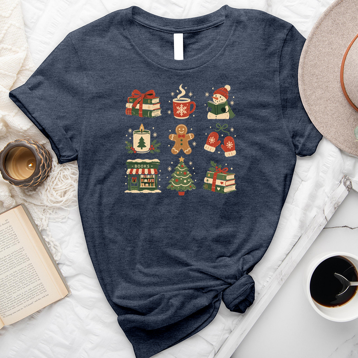 nine cozy christmas unisex tee