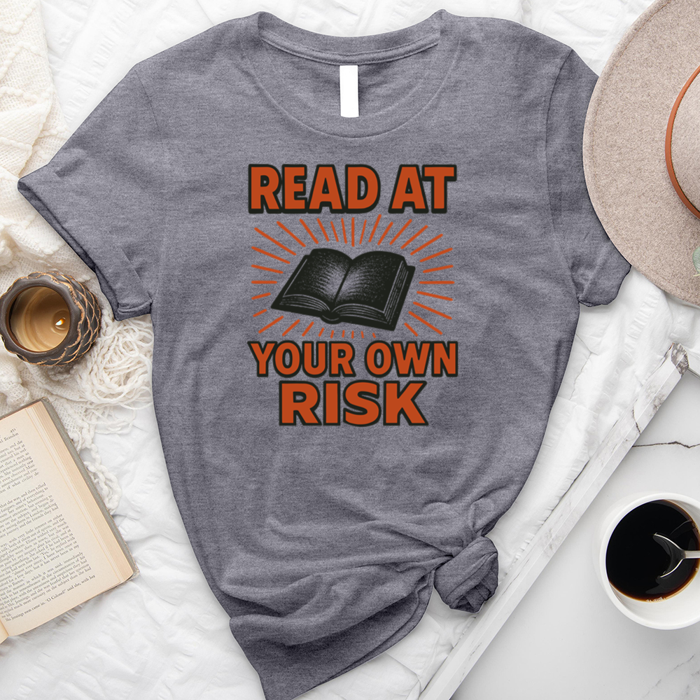 read at your own risk unisex tee