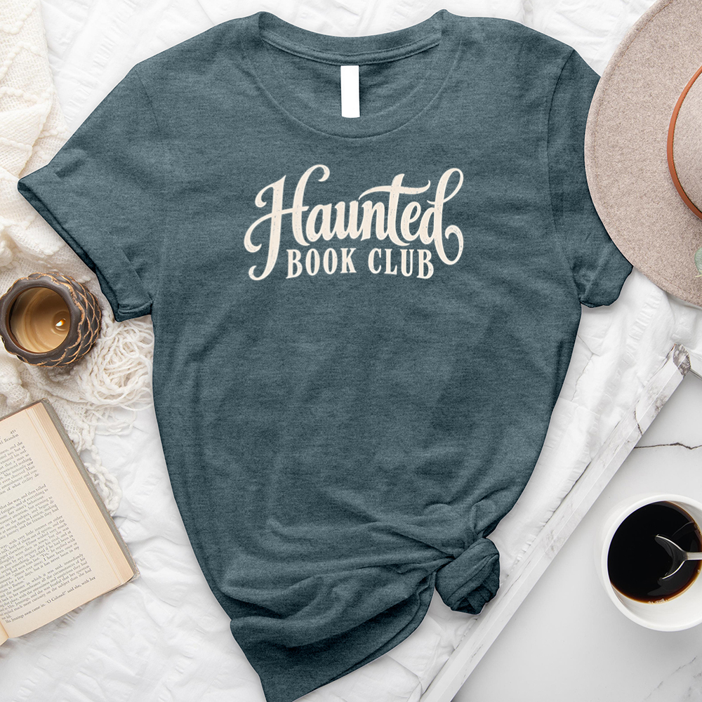 haunted book club unisex tee