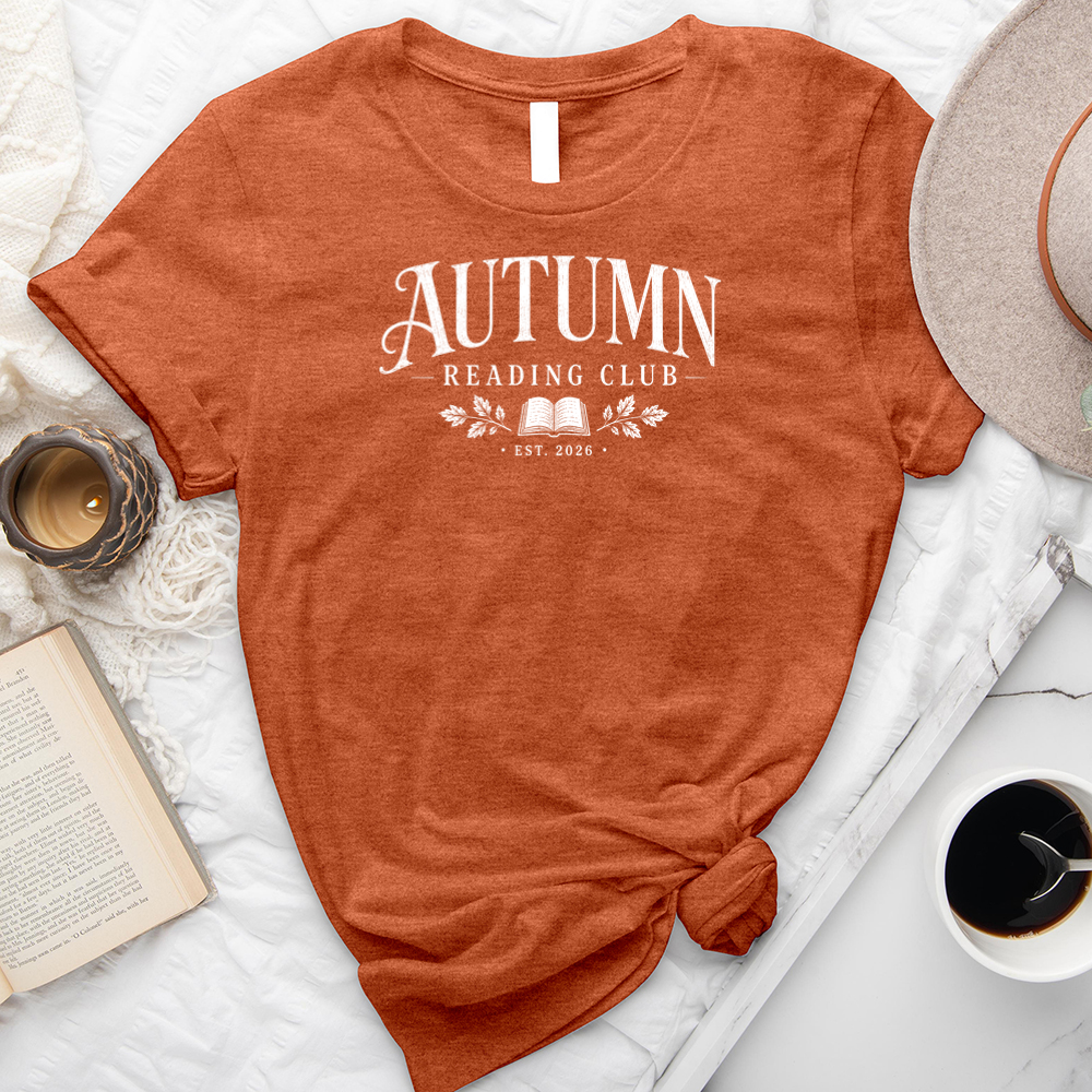 autumn reading club unisex tee