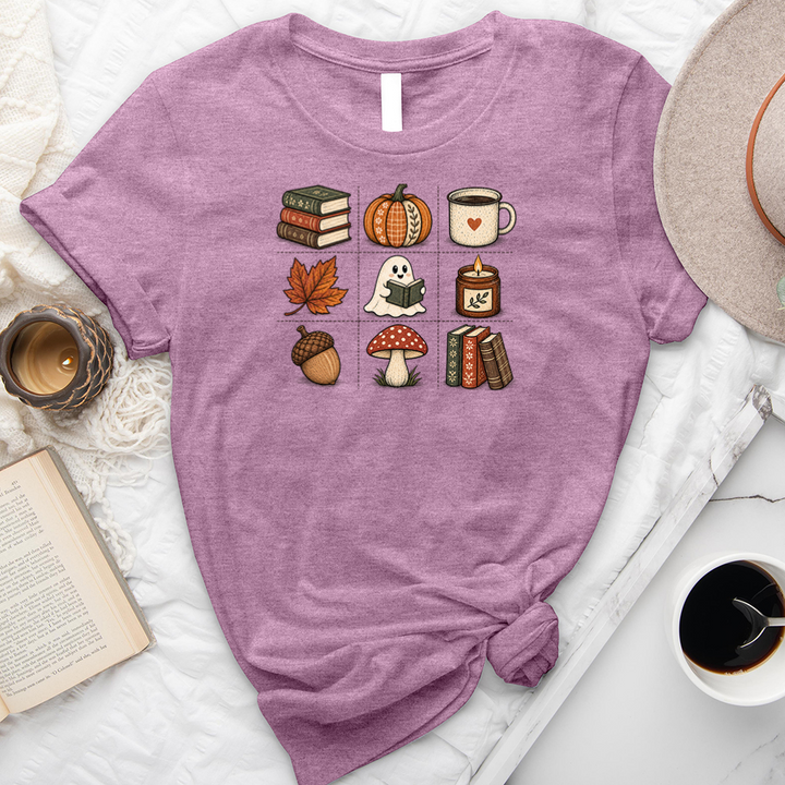 grid of fall unisex tee
