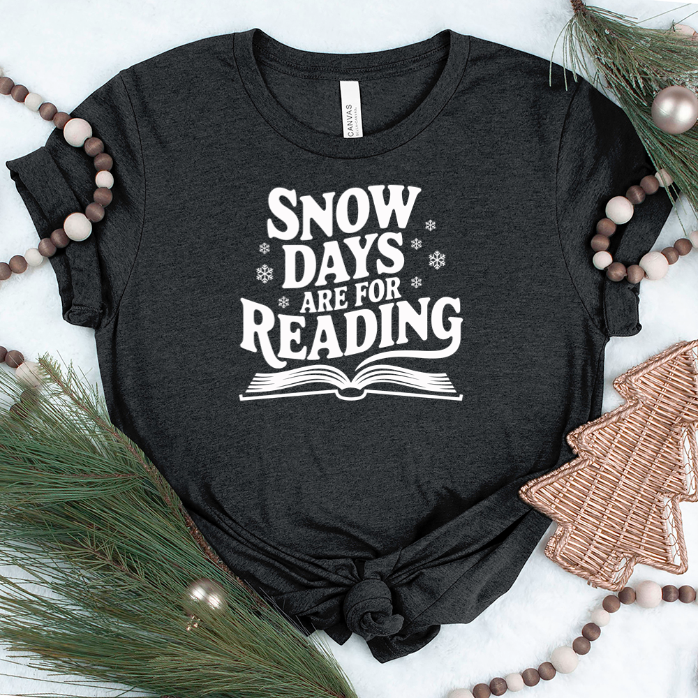 snow days are for reading unisex tee