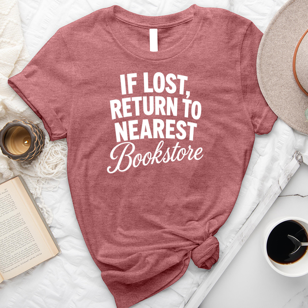 return to bookstore unisex tee