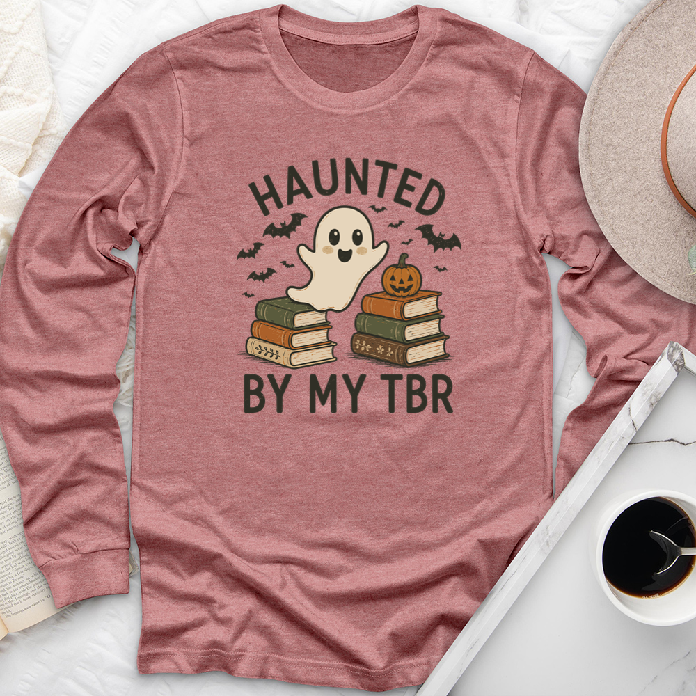 haunted tbr long sleeve unisex tee