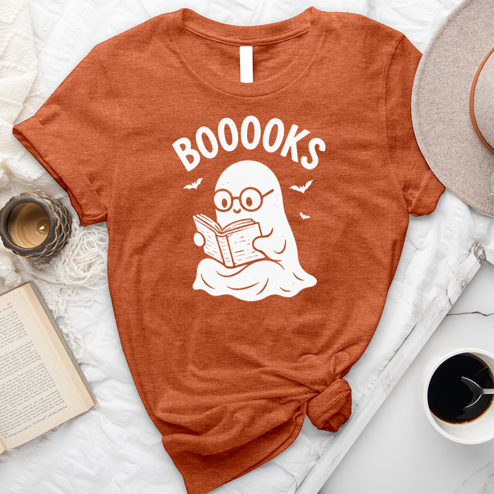 cute ghost reading booooks unisex tee