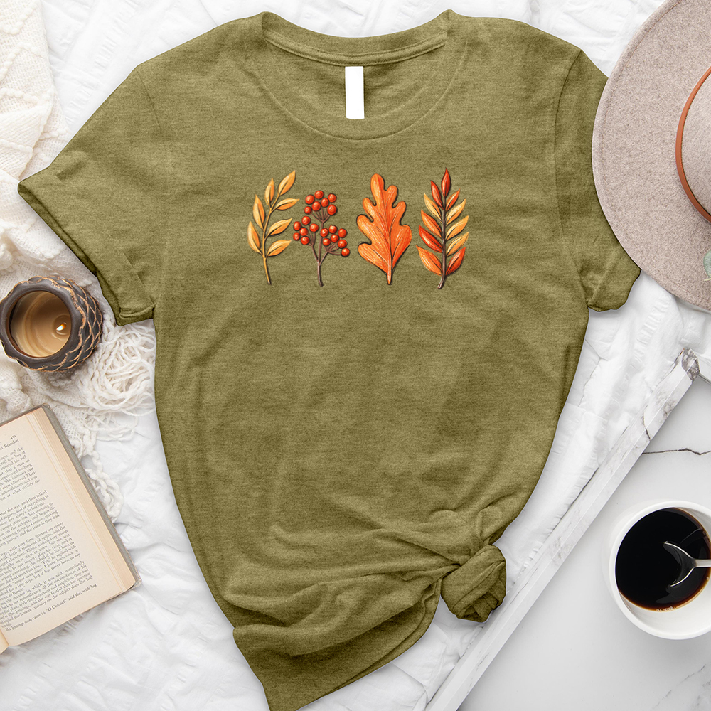 leaf row unisex tee