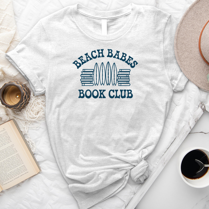 beach babes book club surf unisex tee