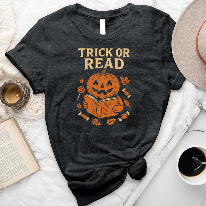 trick or read unisex tee