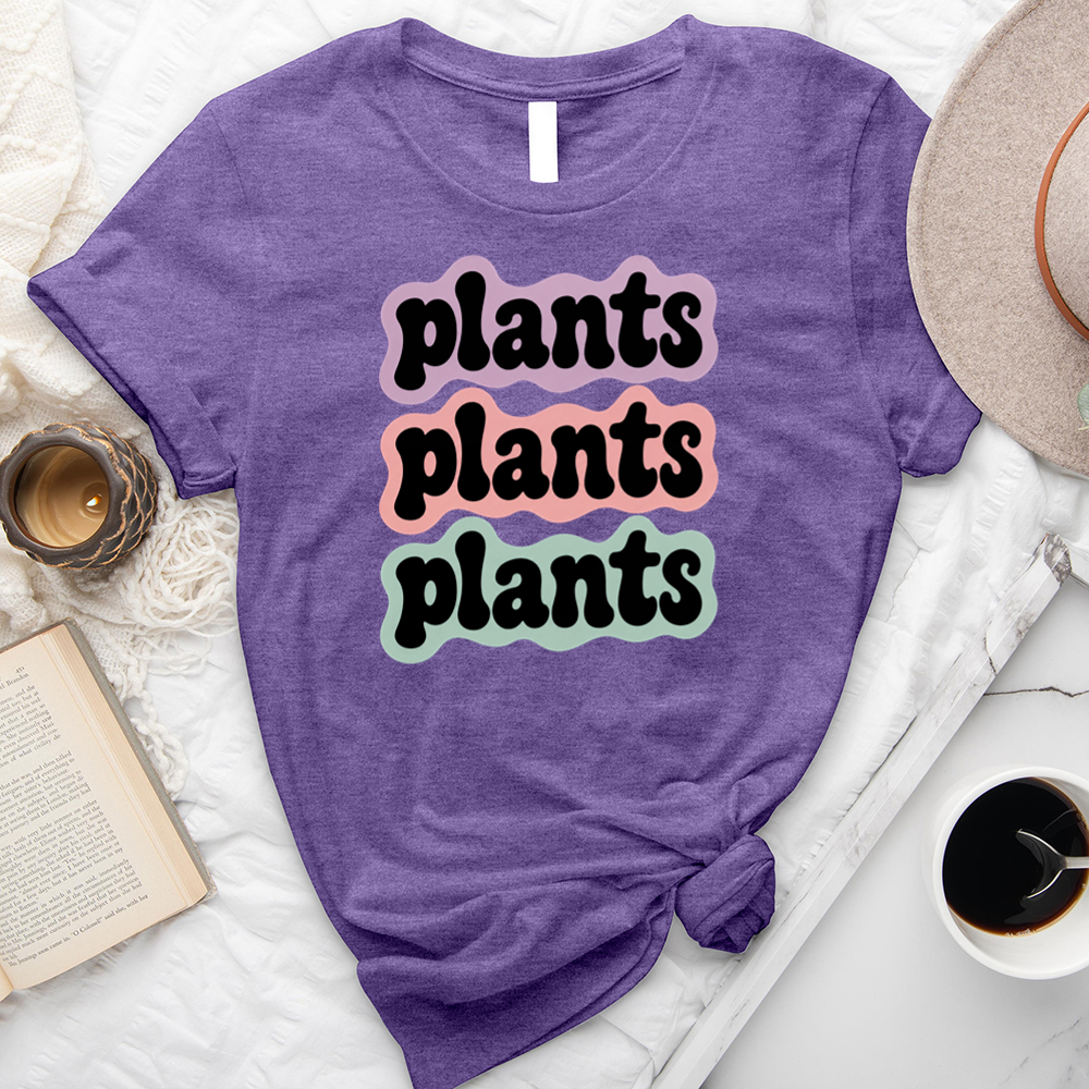 plants plants plants outline unisex tee