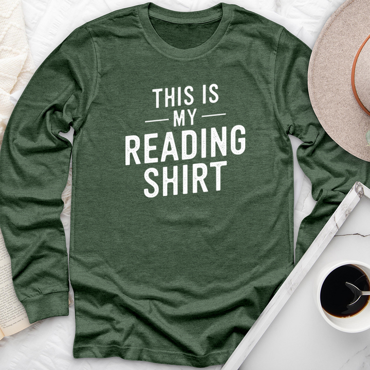 this is my reading shirt long sleeve unisex tee