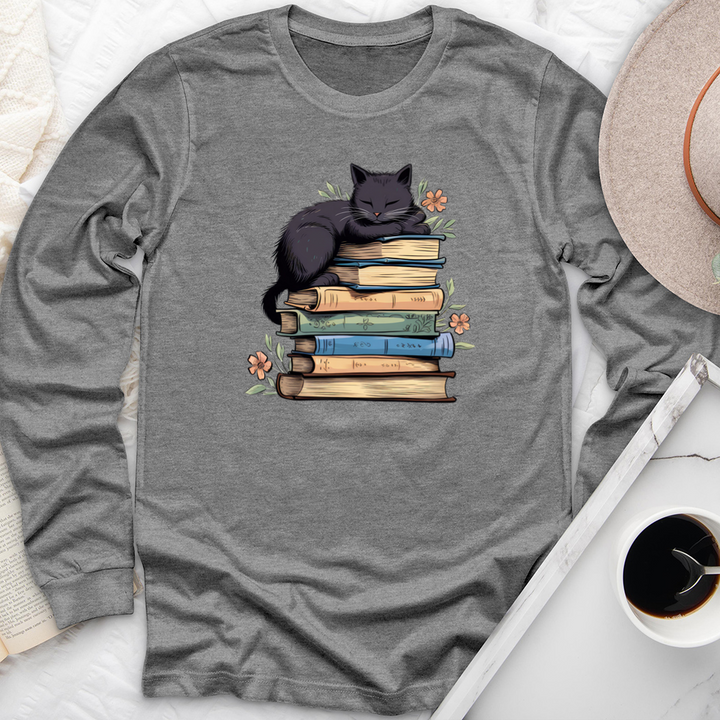 curl up and read unisex long sleeve tee