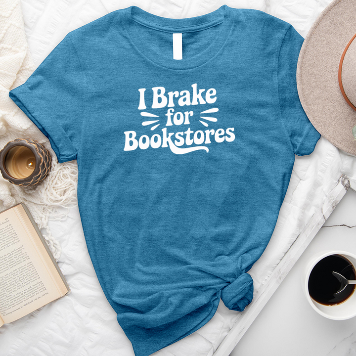 I brake for bookstores unisex tee