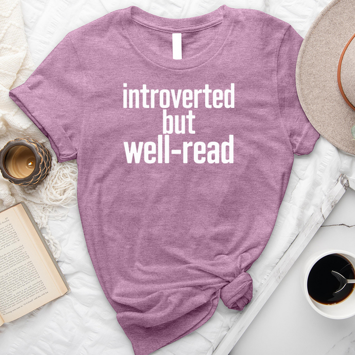 introverted but well-read unisex tee