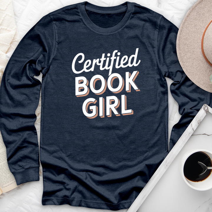 certified book girl long sleeve unisex tee