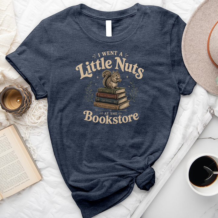 nuts at the bookstore unisex tee