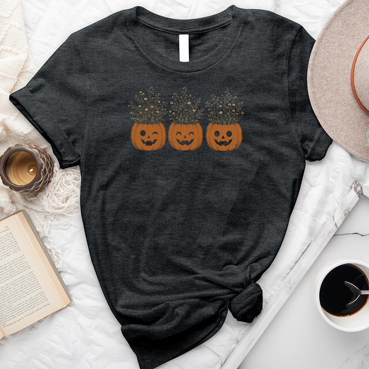 pumpkin flower pots unisex tee