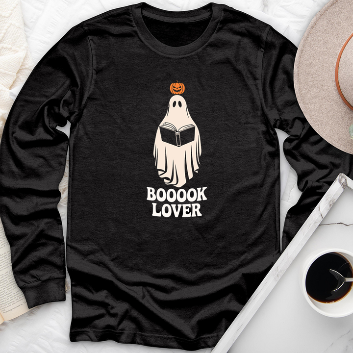 boook lover ghost long sleeve unisex tee