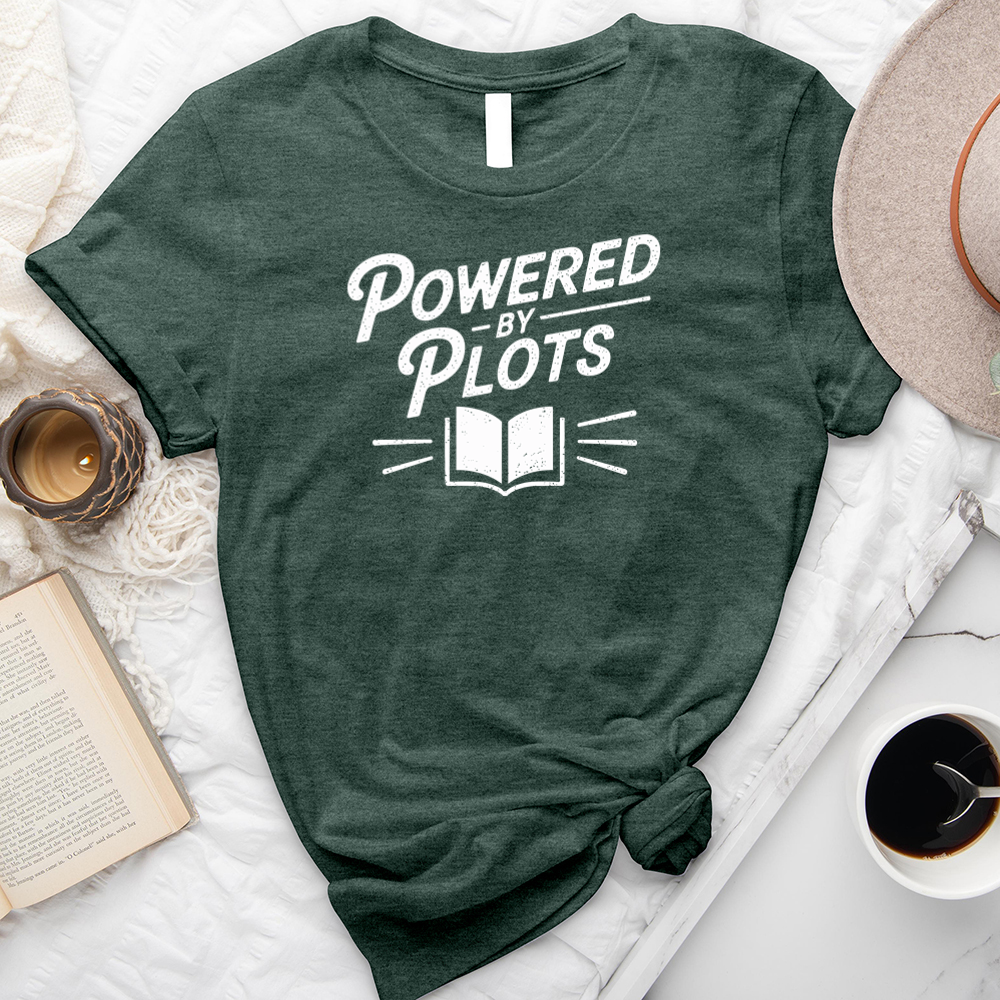 powered by plots unisex tee