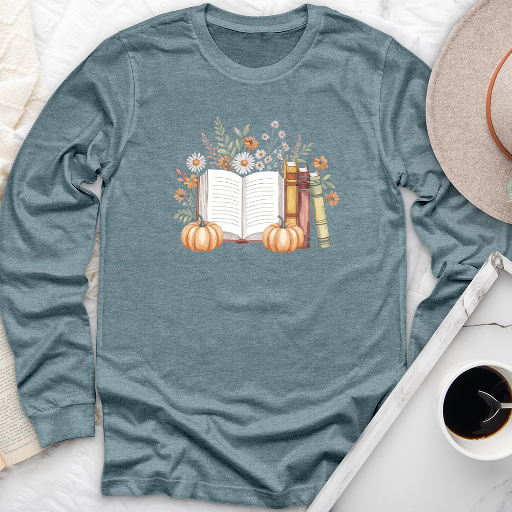 autumn pages long sleeve unisex tee
