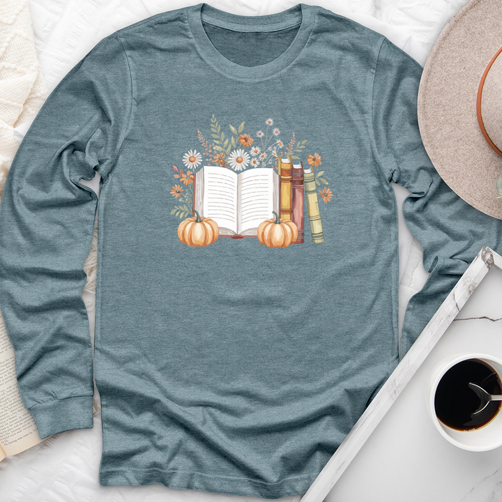 autumn pages long sleeve unisex tee