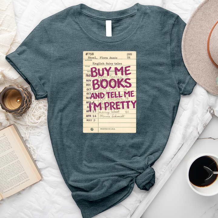 buy me books card unisex tee