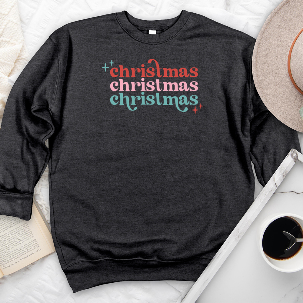 colorful christmas premium crewneck sweatshirt