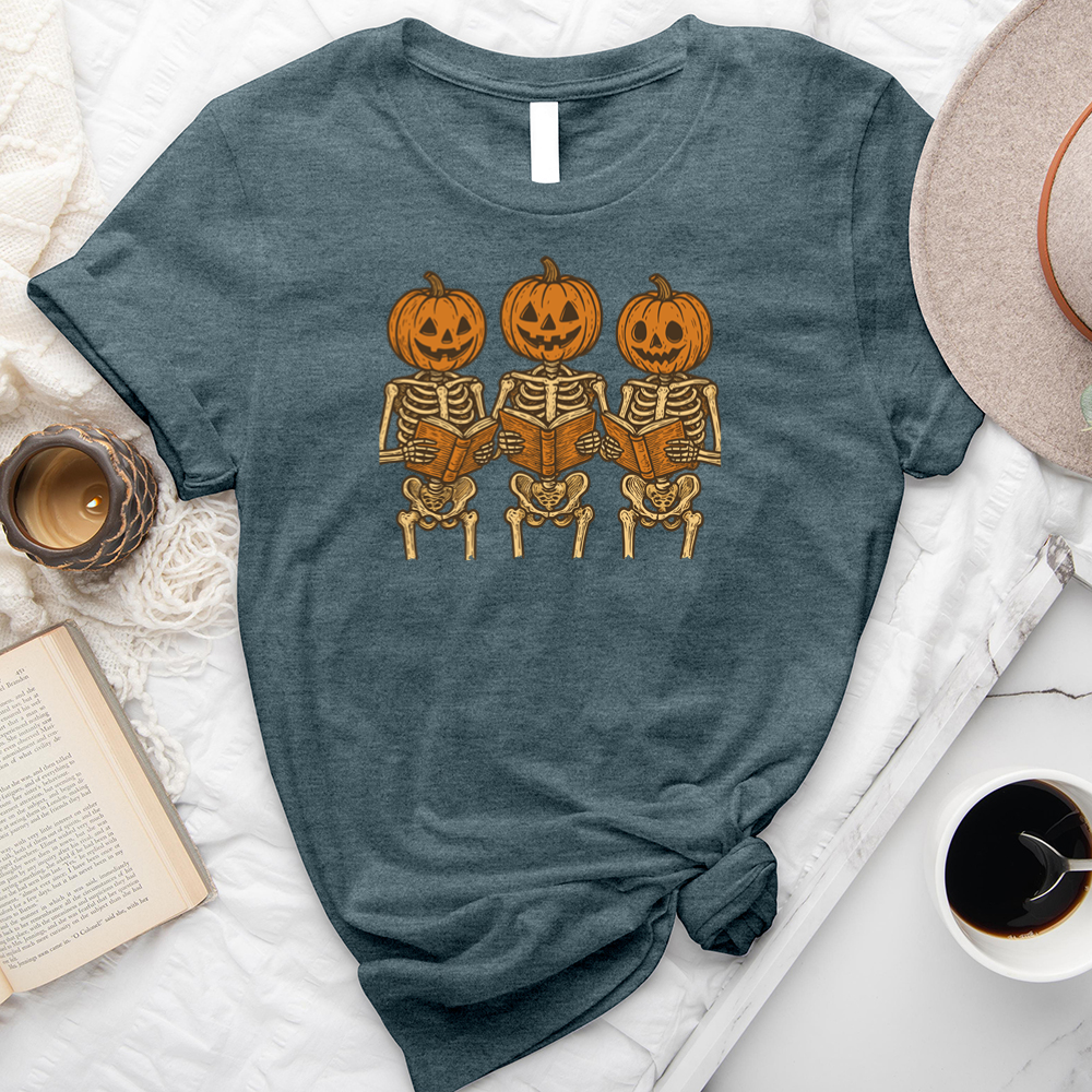 reading pumpkins unisex tee