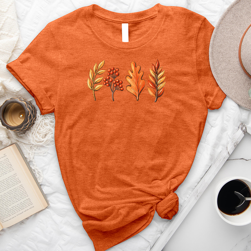 leaf row unisex tee