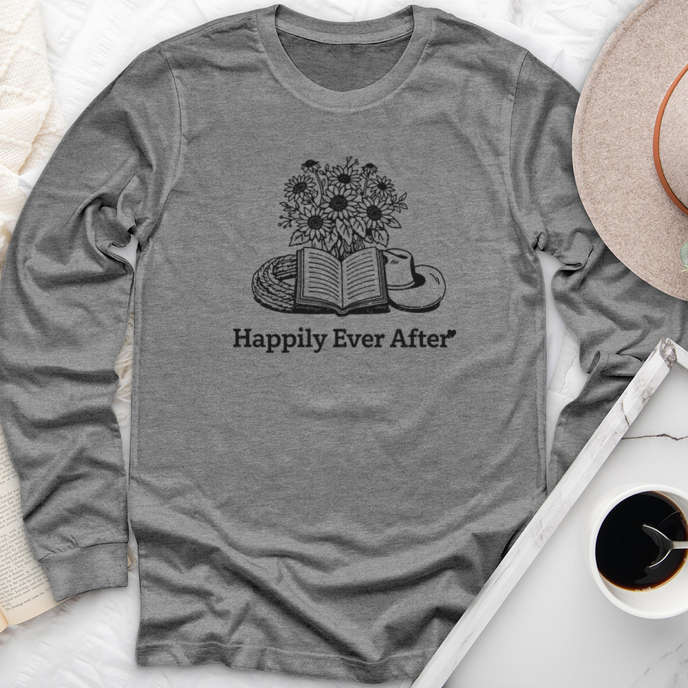 happily ever after long sleeve unisex tee