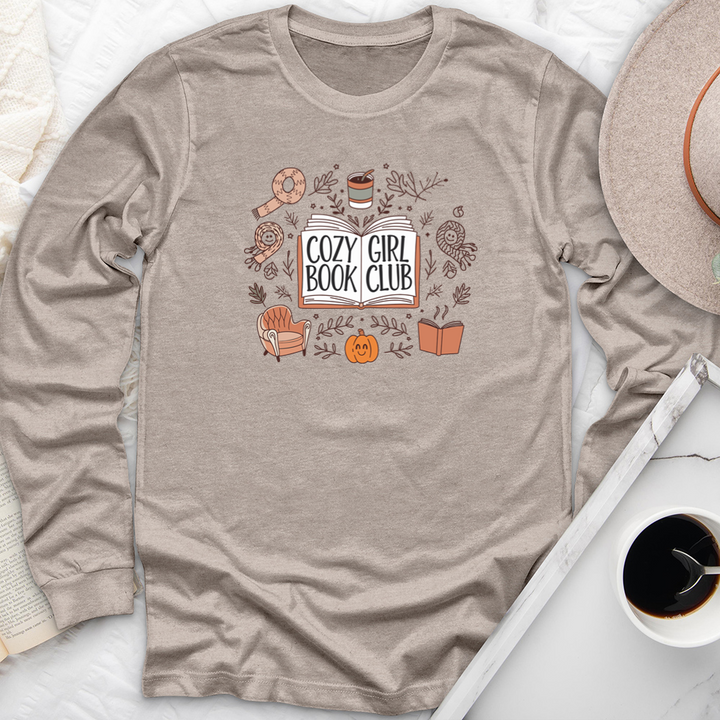 cozy girl book club long sleeve unisex tee