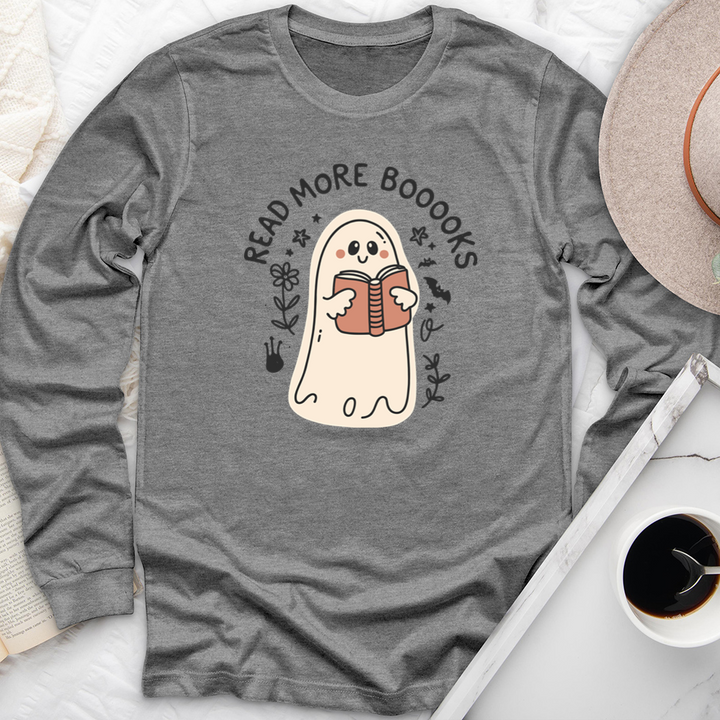 read more booooks blush long sleeve unisex tee