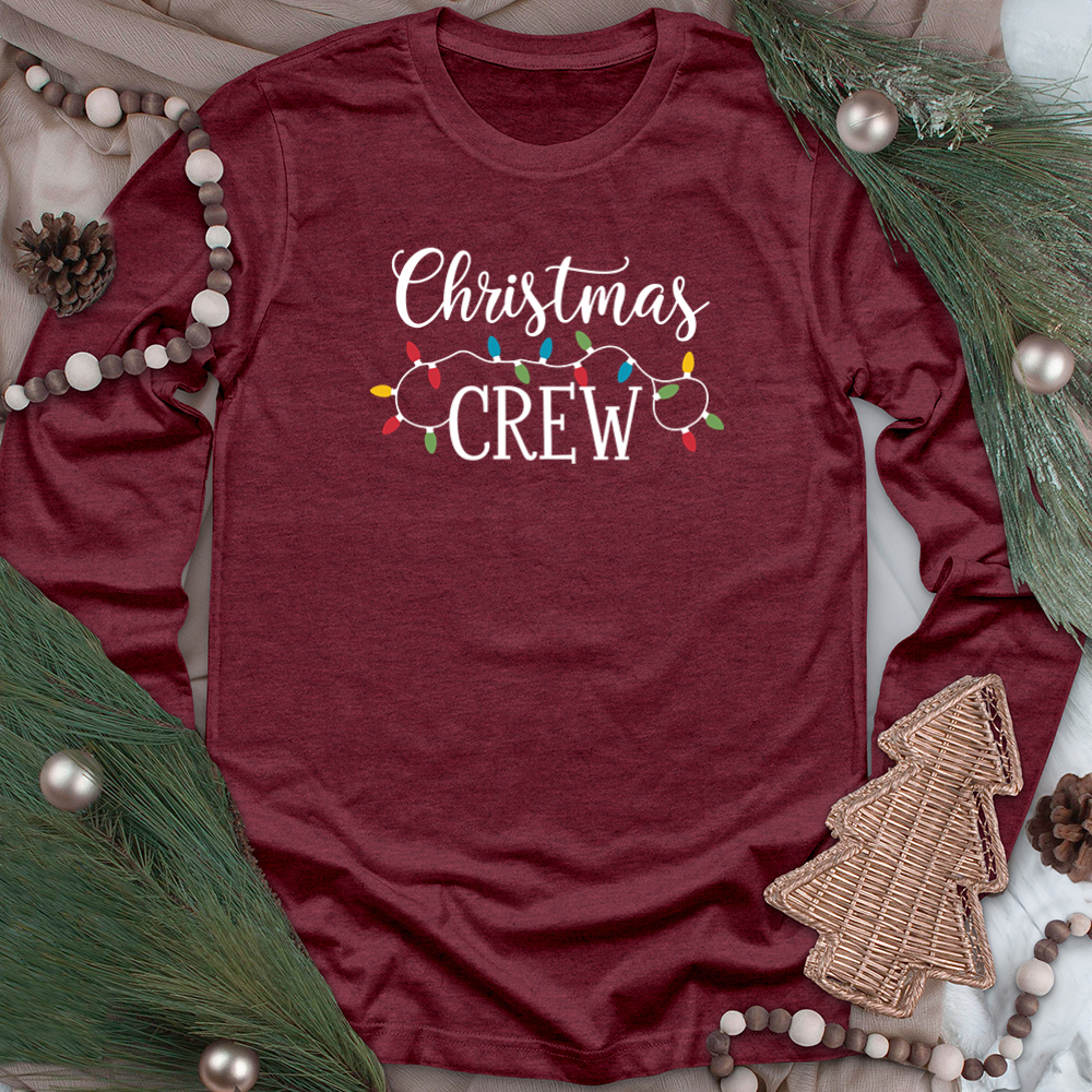 christmas crew long sleeve unisex tee