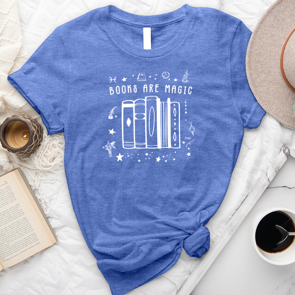 books are magic full unisex tee