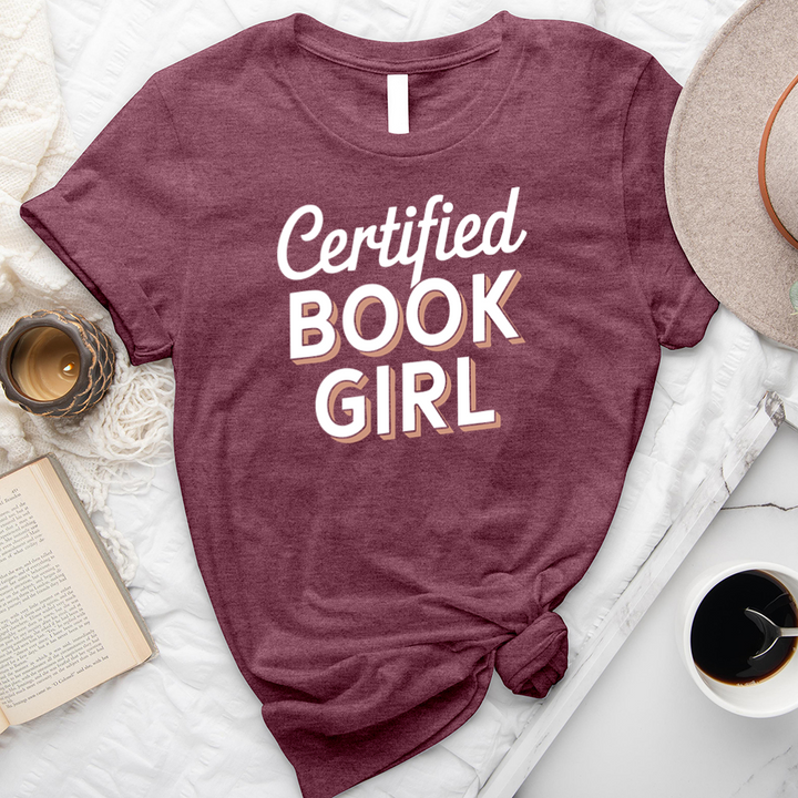certified book girl unisex tee