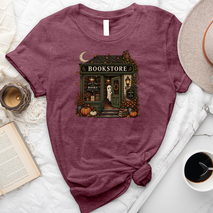 ghost bookstore unisex tee