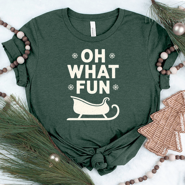 oh what fun sleigh unisex tee