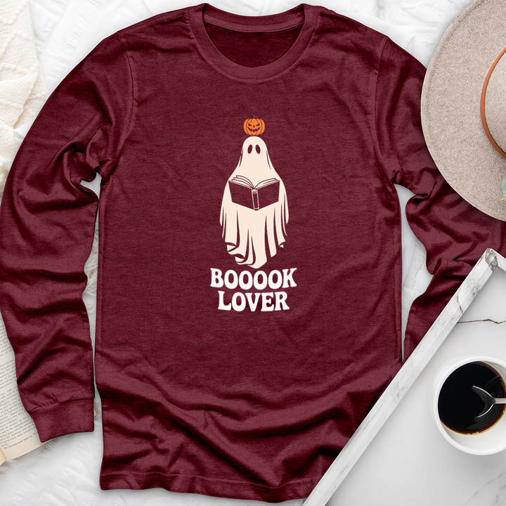 boook lover ghost long sleeve unisex tee