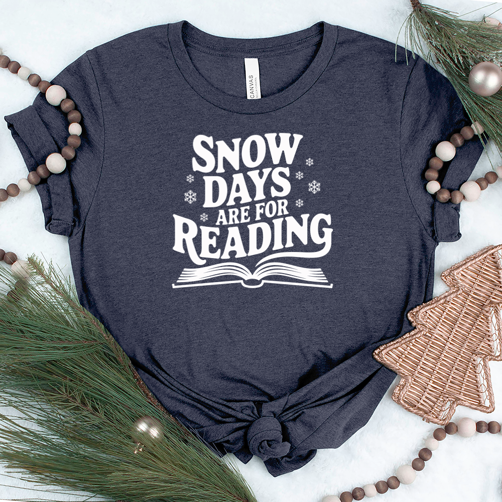 snow days are for reading unisex tee