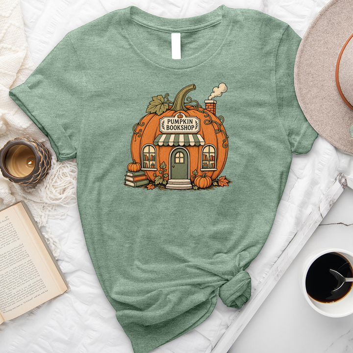 pumpkin bookshop unisex tee