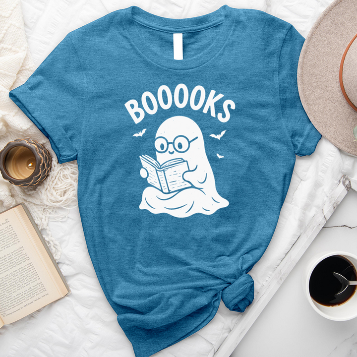 cute ghost reading booooks unisex tee