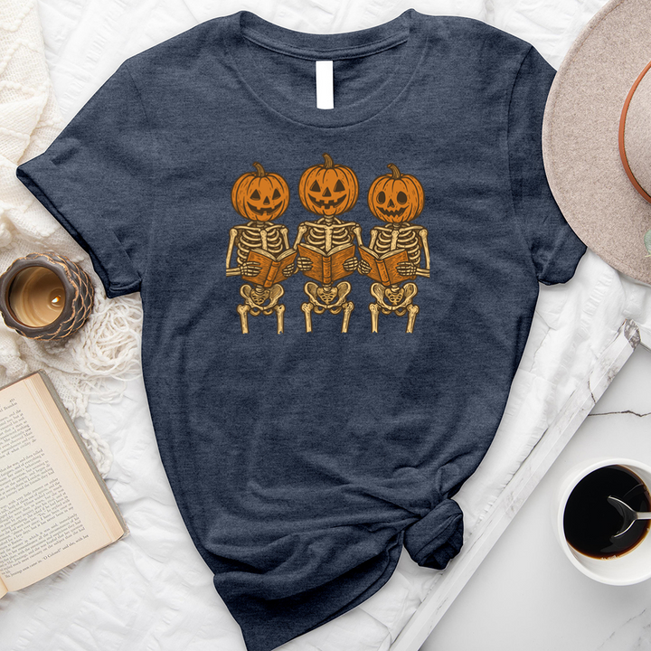 reading pumpkins unisex tee