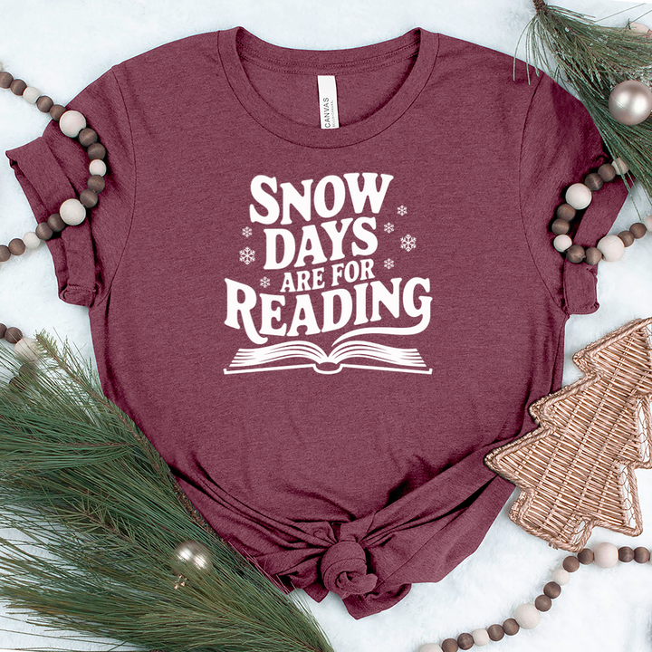 snow days are for reading unisex tee