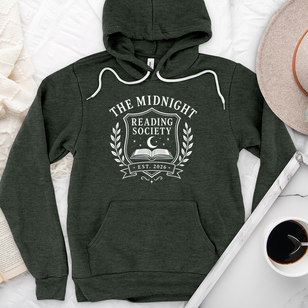 midnight reading society premium hoodie sweatshirt