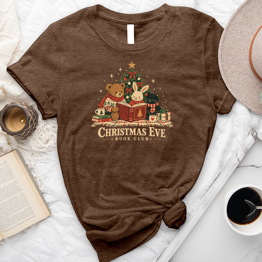 christmas eve book club unisex tee