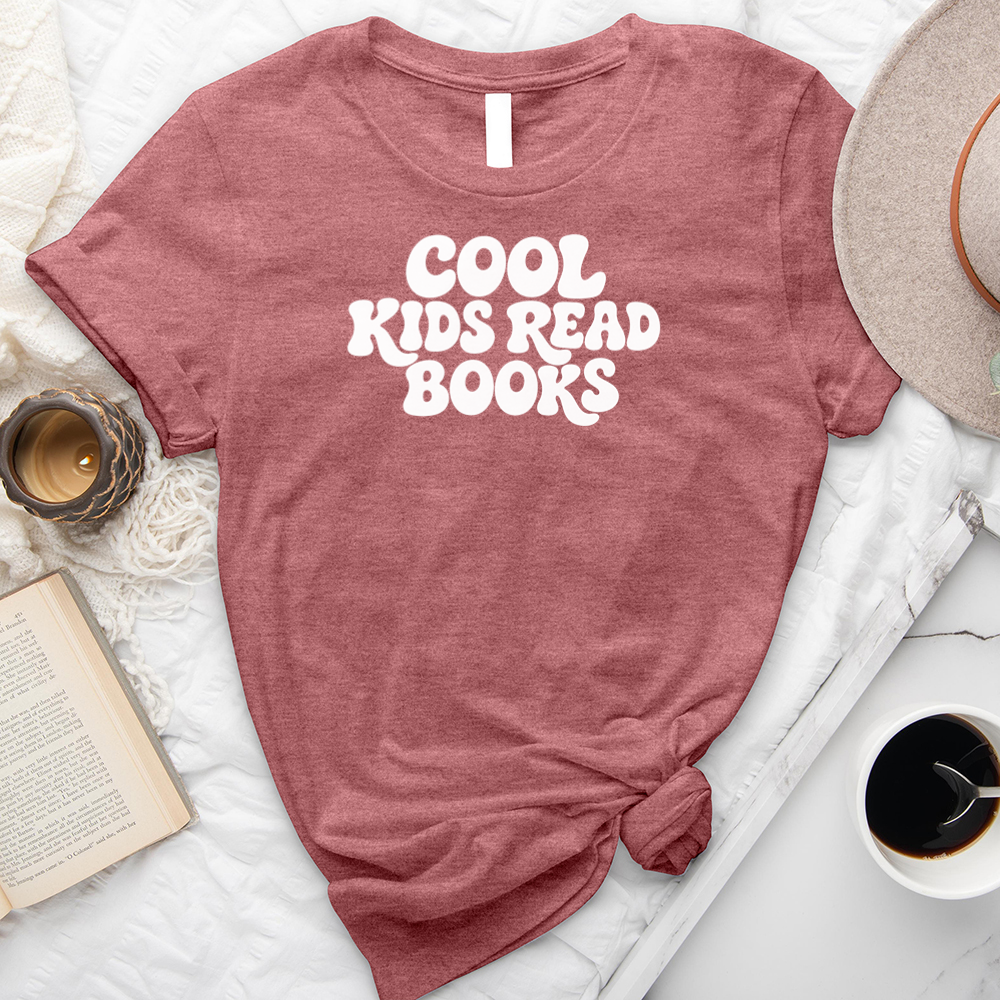 cool kids read books unisex tee