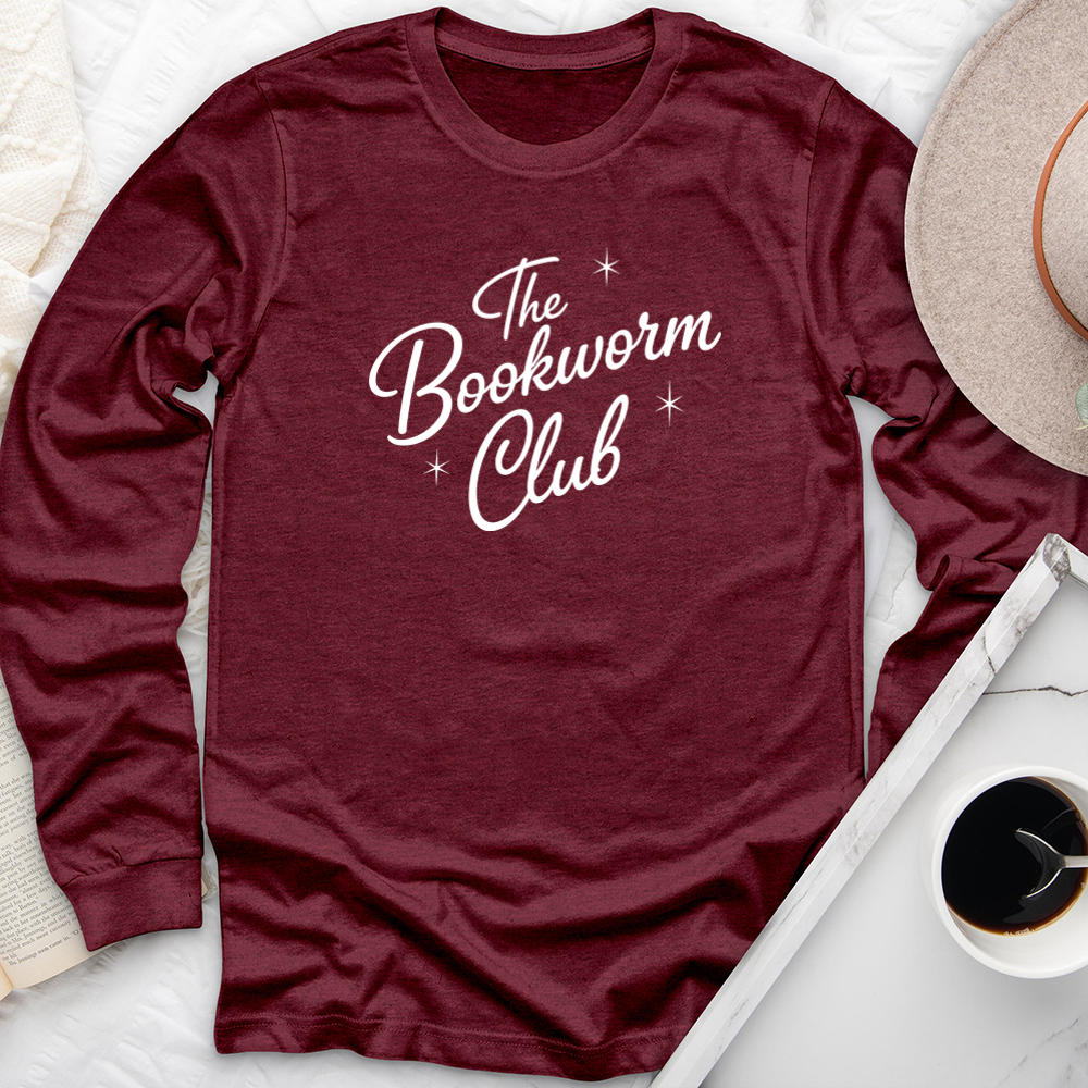 the bookworm club long sleeve unisex tee
