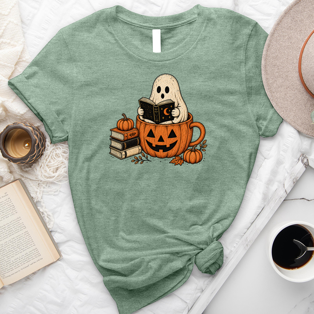 spooky bookworm unisex tee
